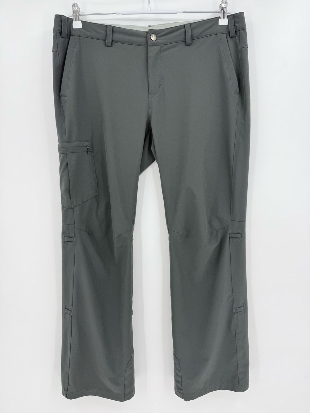 REI Sahara Pant Adjustable Roll Up Two Lengths Hiking Outdoor in Grey Size 14P